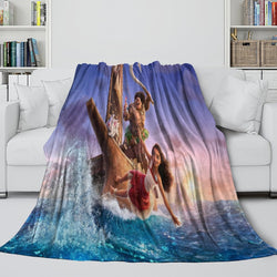 Moana 2 Blanket Flannel Throw Room Decoration (Online Order Only)