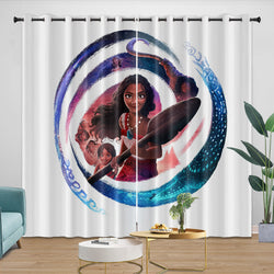 Moana 2 Curtains Blackout Window Drapes Room Decoration (Online Order Only)