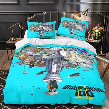 Mob Psycho 100 Bedding Set Pattern Quilt Cover Without Filler (Online Order Only)