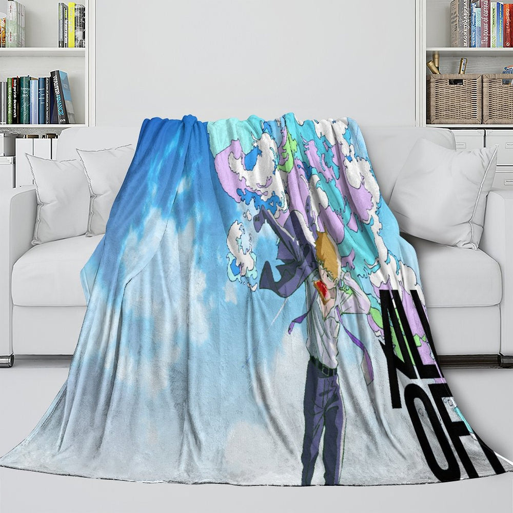 Mob Psycho 100 Blanket Flannel Fleece Throw Room Decoration (Online Order Only)