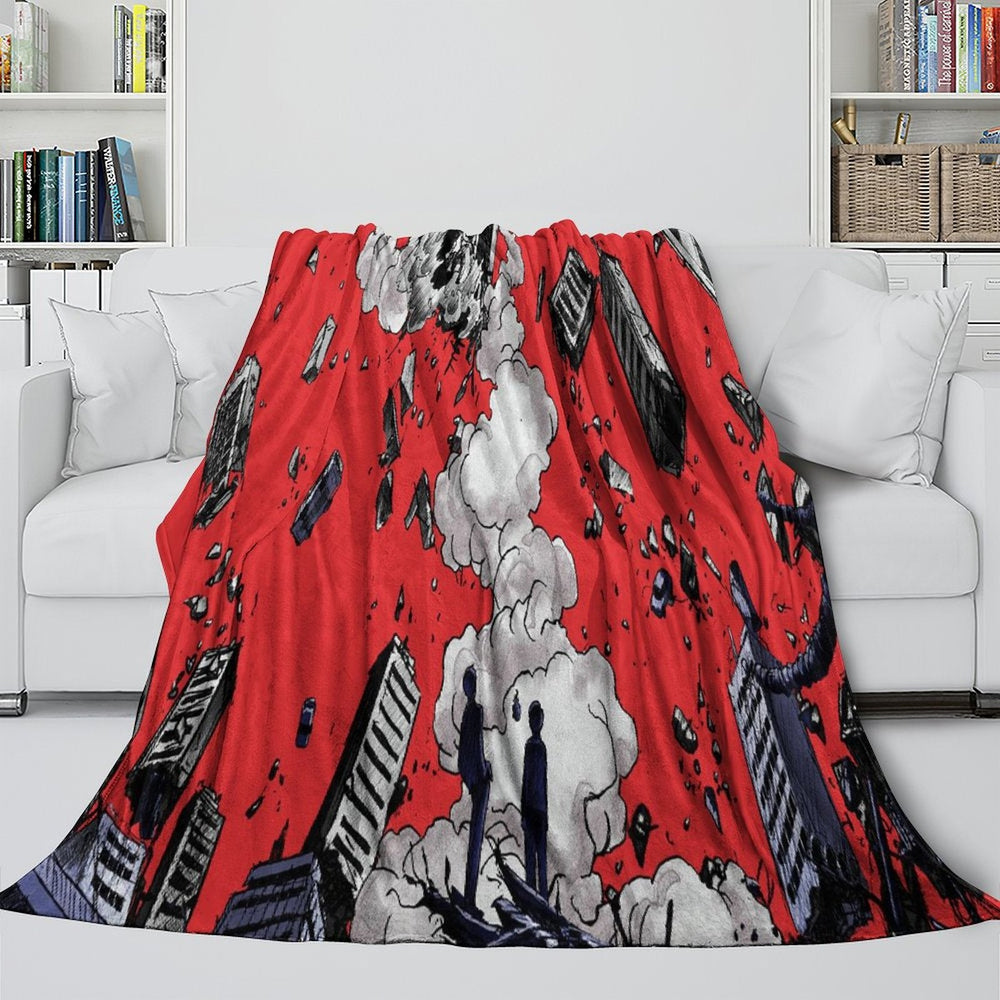 Mob Psycho 100 Blanket Flannel Fleece Throw Room Decoration (Online Order Only)