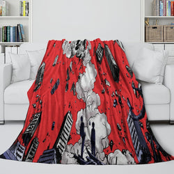 Mob Psycho 100 Blanket Flannel Fleece Throw Room Decoration (Online Order Only)