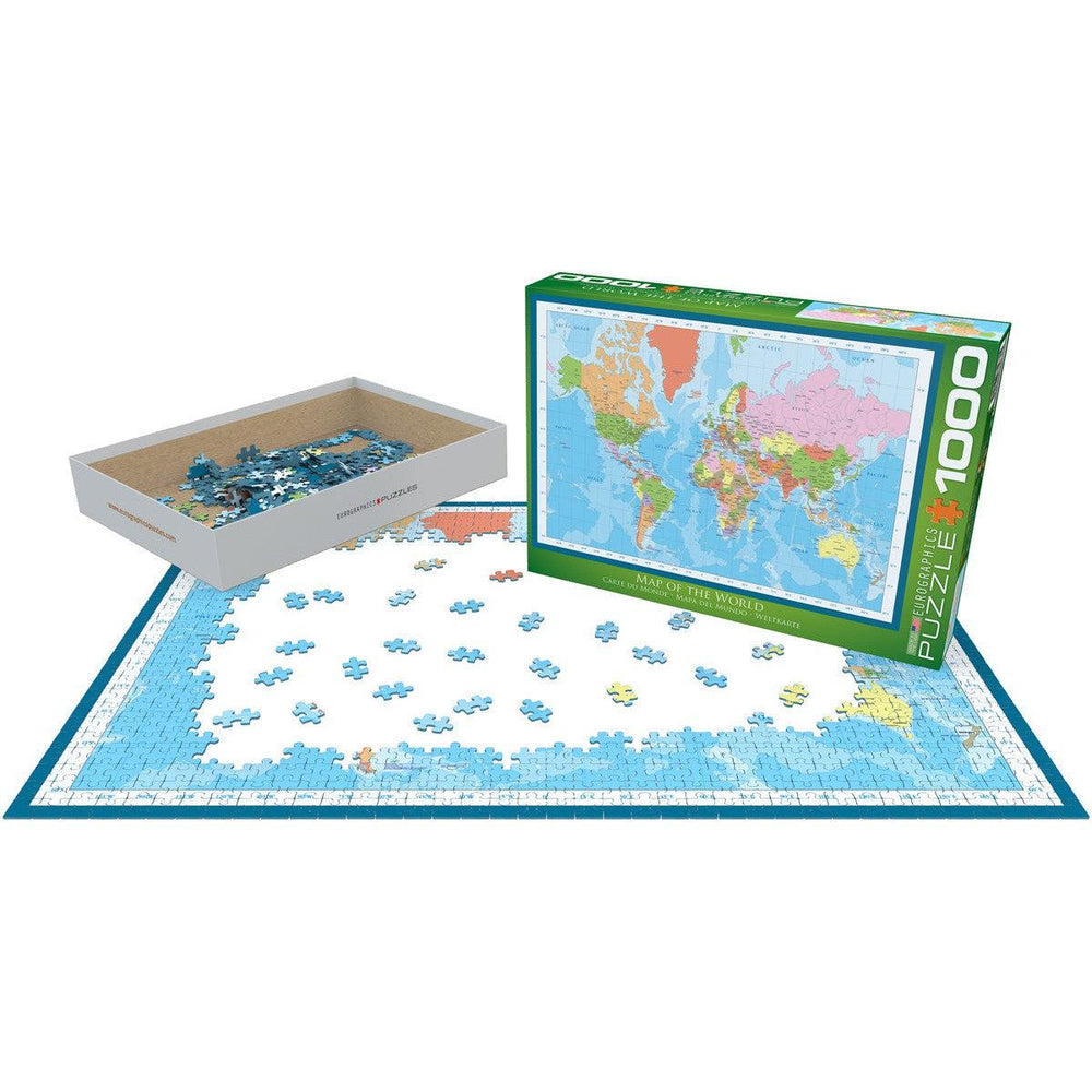 Modern Map of the World 1000 Piece Jigsaw Puzzle Eurographics (ONLINE ORDER ONLY)