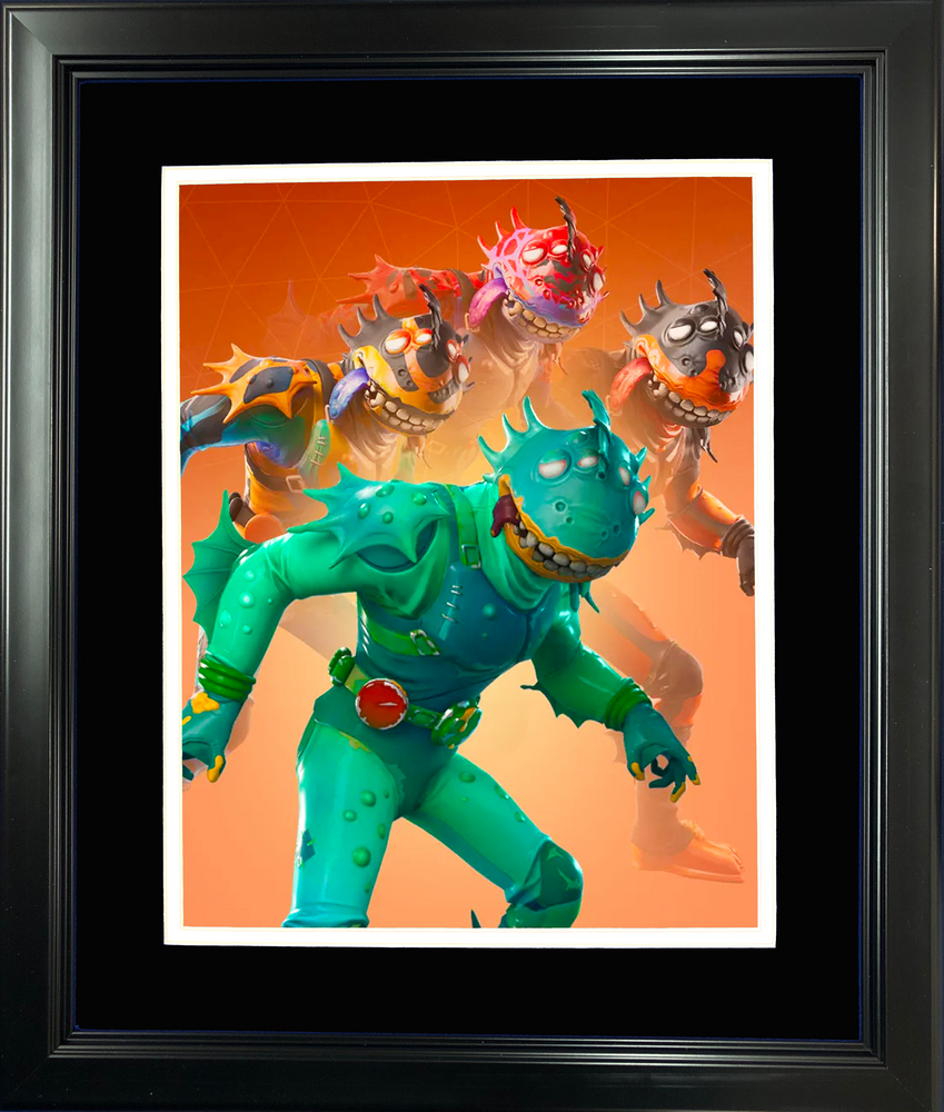 Framed Moisty Merman Legendary Fortnite Skin 11"x14" Video Game Photo (ONLINE ORDER ONLY)