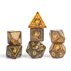 D&D Adventure Dice Set - Monk Edition | Blue/Gold 12pc Collection (ONLINE ORDER ONLY)