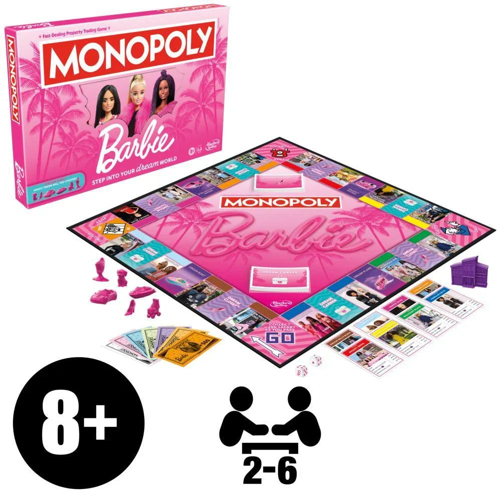 Monopoly: Barbie Edition Board Game (ONLINE ORDER ONLY)