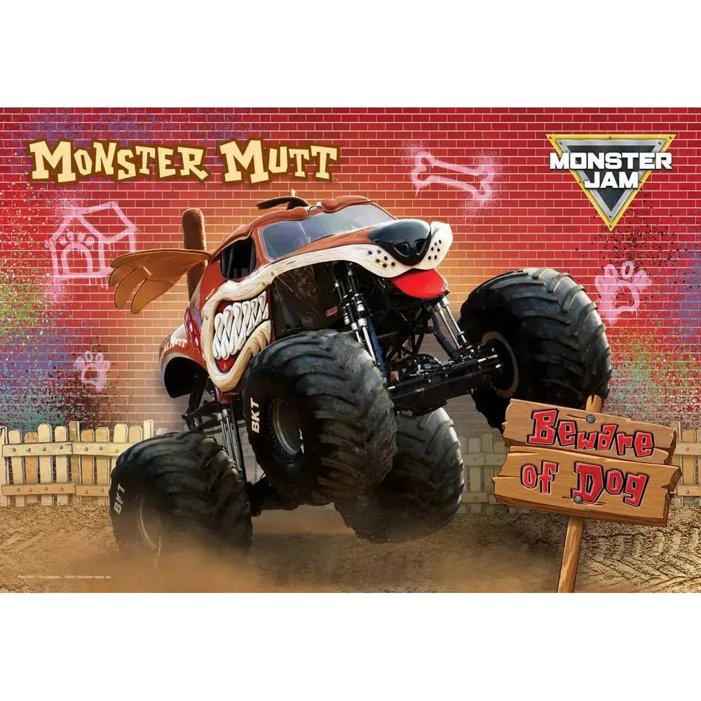 Monster Mutt Monster Jam Lunch Bag & 100 Piece Jigsaw Puzzle Eurographics (ONLINE ORDER ONLY)