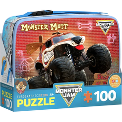 Monster Mutt Monster Jam Lunch Bag & 100 Piece Jigsaw Puzzle Eurographics (ONLINE ORDER ONLY)