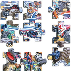 Monster Truck Race 35 Piece Tray Jigsaw Puzzle Larsen