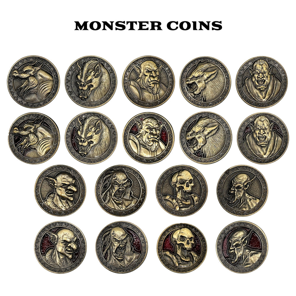 Monster Coins - Wolf - 10 Pack (ONLINE ORDER ONLY)