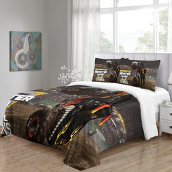 Monster Jam Steel Titans Truck Bedding Set Duvet Cover Without Filler (Online Order Only)