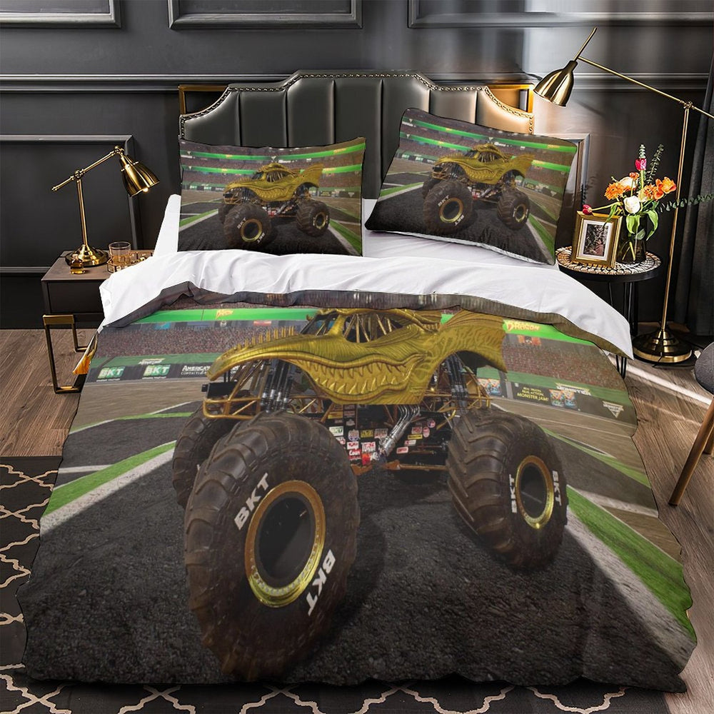 Monster Jam Steel Titans Truck Bedding Set Duvet Cover Without Filler (Online Order Only)