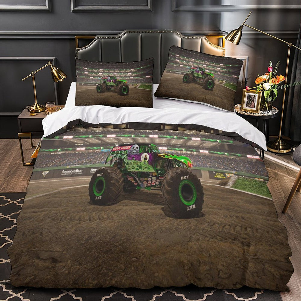 Monster Jam Steel Titans Truck Bedding Set Duvet Cover Without Filler (Online Order Only)