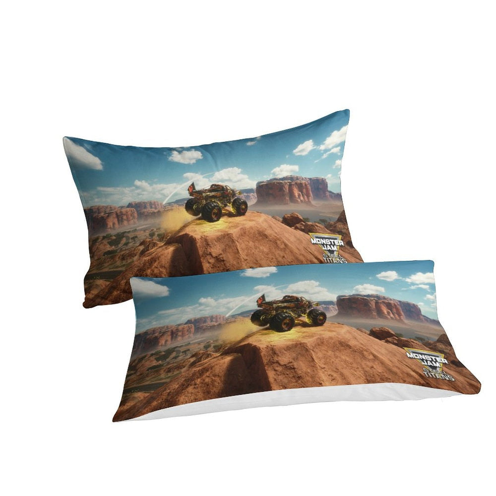 Monster Jam Steel Titans Truck Bedding Set Duvet Cover Without Filler (Online Order Only)