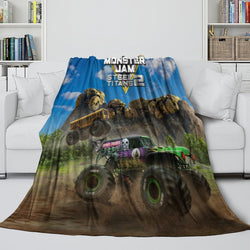 Monster Jam Steel Titans Truck Blanket Flannel Fleece Throw (Online Order Only)