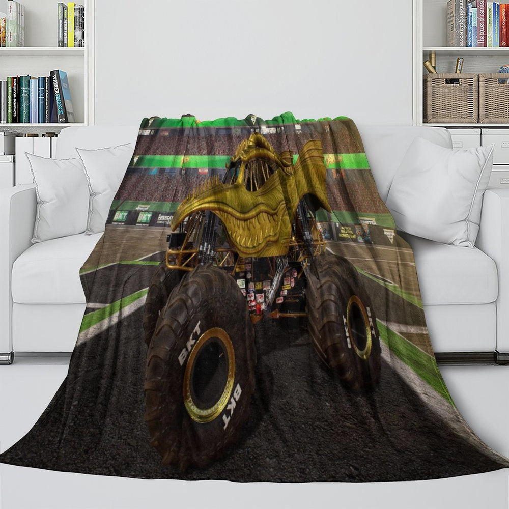 Monster Jam Steel Titans Truck Blanket Flannel Fleece Throw (Online Order Only)