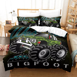 Monster Truck Bedding Set Pattern Quilt Cover Without Filler (Online Order Only)