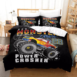 Monster Truck Bedding Set Pattern Quilt Cover Without Filler (Online Order Only)