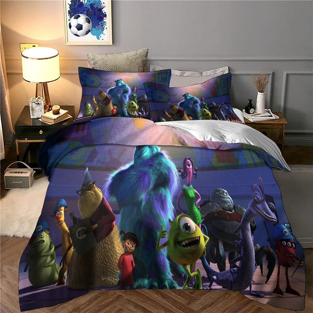 Monsters University Bedding Set Pattern Quilt Cover Without Filler (Online Order Only)