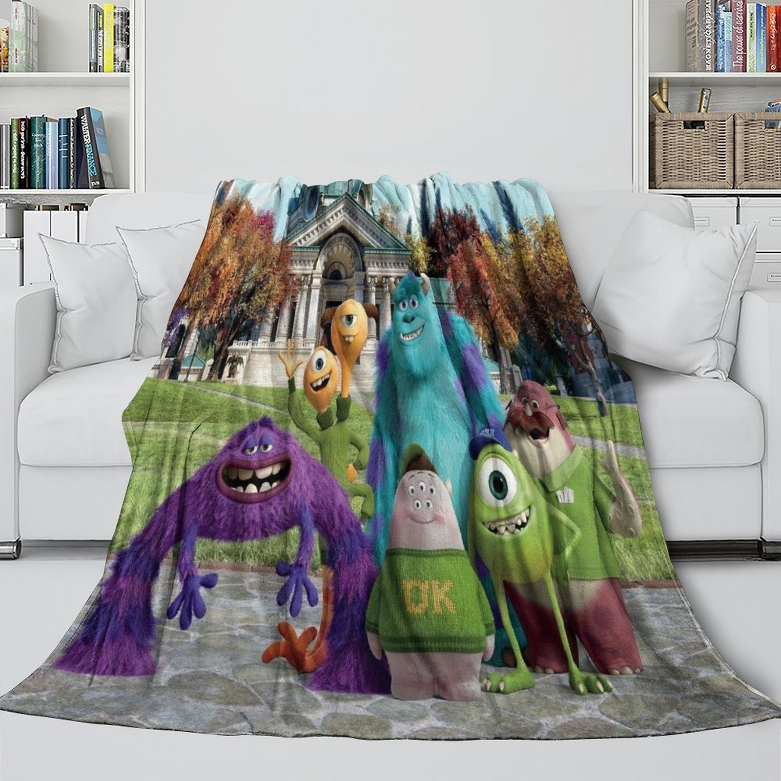 Monsters University Blanket Flannel Fleece Throw Room Decoration (Online Order Only)