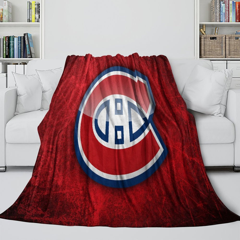 Montreal Canadiens Blanket Flannel Throw Kids Room Decoration (Online Order Only)