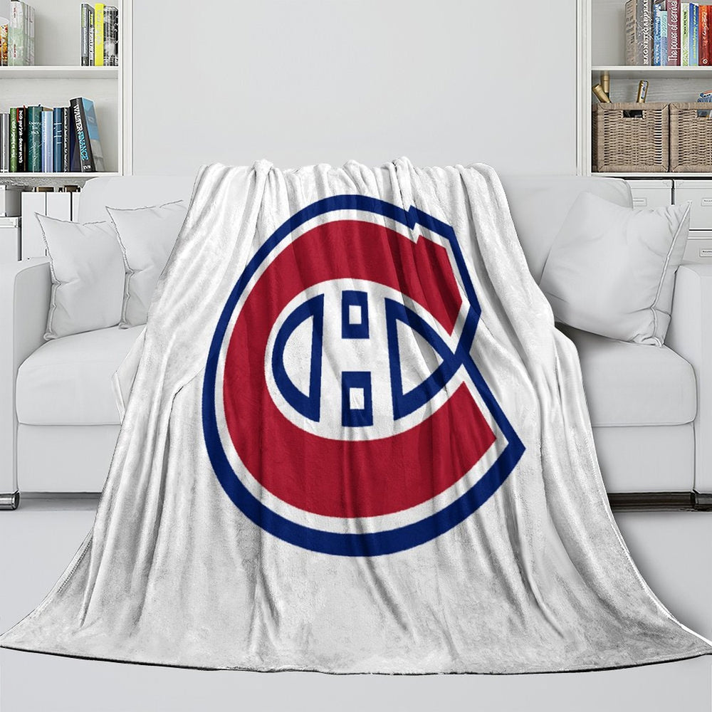 Montreal Canadiens Blanket Flannel Throw Kids Room Decoration (Online Order Only)