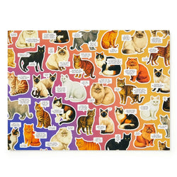 Moody Cats 1000 Piece Jigsaw Puzzle (+Stickers) Brass Monkey