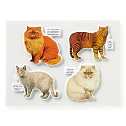 Moody Cats 1000 Piece Jigsaw Puzzle (+Stickers) Brass Monkey