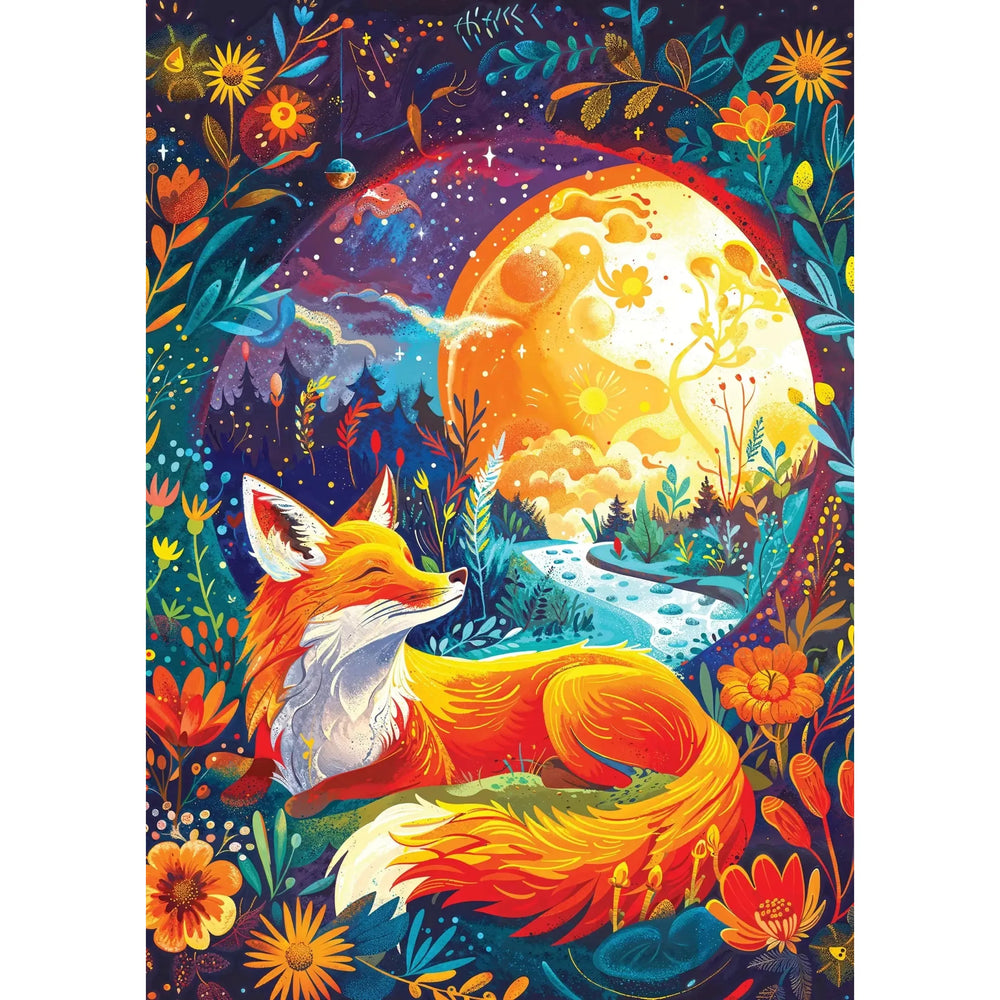 Moon Fox 1000 Piece Jigsaw Puzzle Enjoy (ONLINE ORDER ONLY)