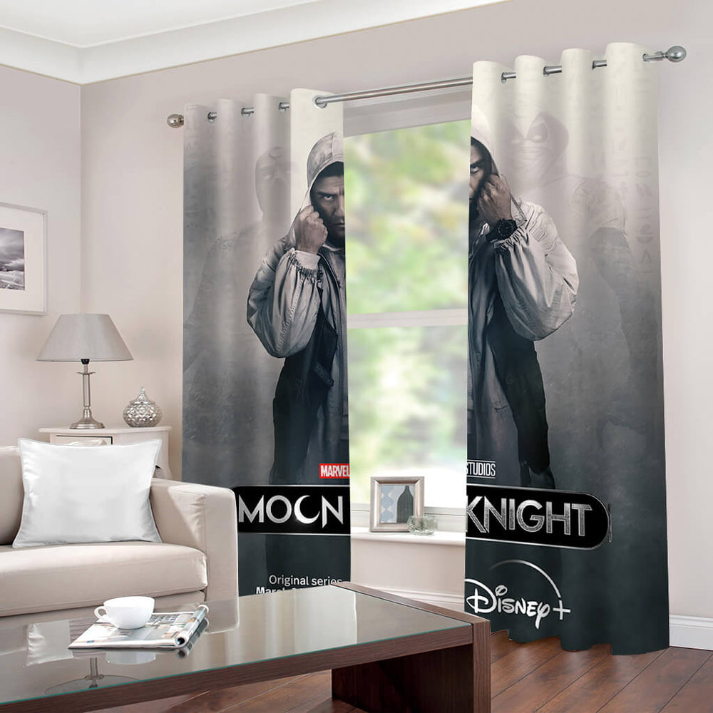 Moon Knight Curtains Cosplay Blackout Window Drapes for Room Decoration (Online Order Only)