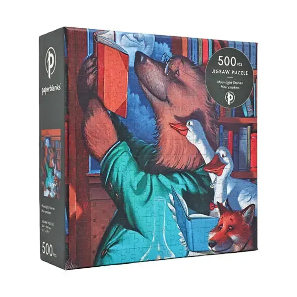 Moonlight Stories Merrymakers 500 Piece Jigsaw Puzzle Paperblanks (ONLINE ORDER ONLY)