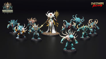 3D Printed Clay Cyanide Mortisbane Revenants - Moonmorphs Faction 28mm 32mm D&D (Online Only)
