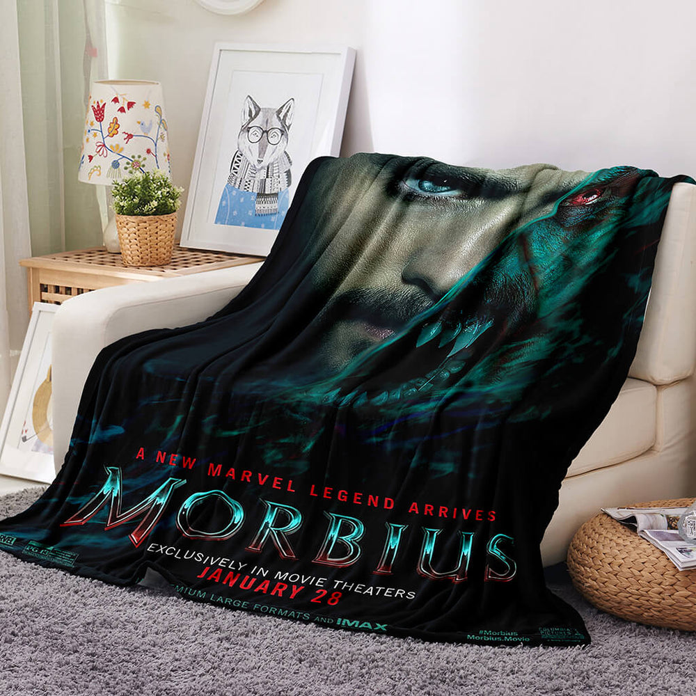 Morbius Flannel Fleece Blanket Throw Cosplay Blanket Room Decoration (Online Order Only)