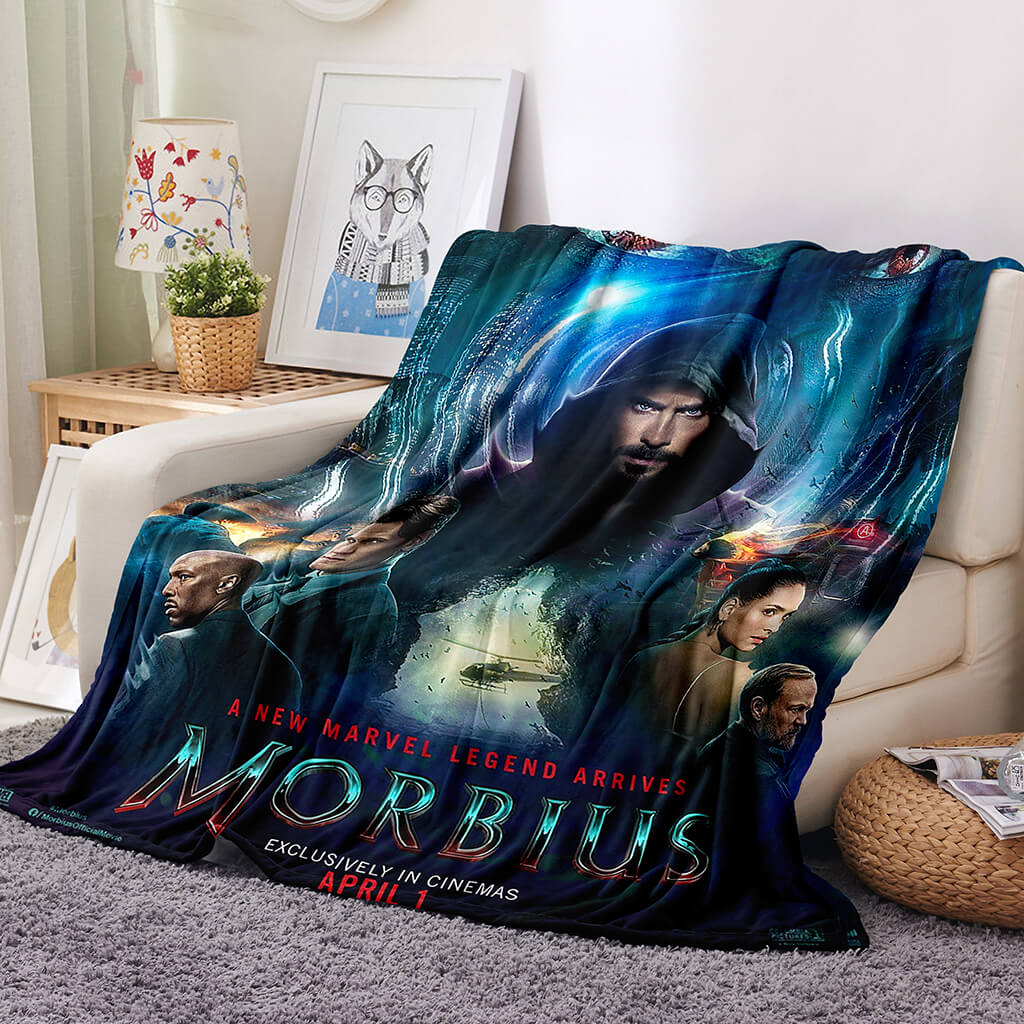 Morbius Flannel Fleece Blanket Throw Cosplay Blanket Room Decoration (Online Order Only)