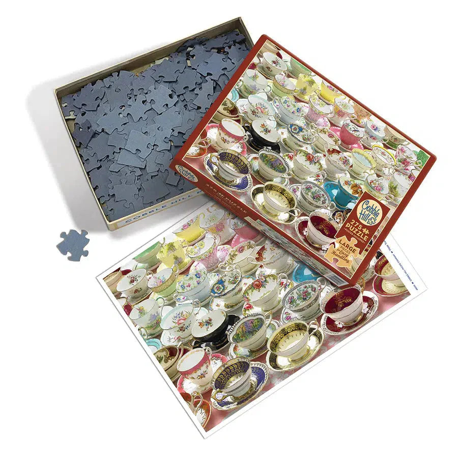 More Teacups 275 Large Piece Jigsaw Puzzle Cobble Hill (ONLINE ORDER ONLY)