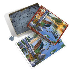 Morning on the Lake 275 Large Piece Jigsaw Puzzle Cobble Hill