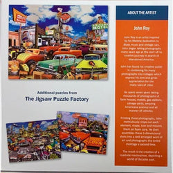 Motel Alley Classic Cars 750 Piece Jigsaw Puzzle Leap Year (ONLINE ORDER ONLY)