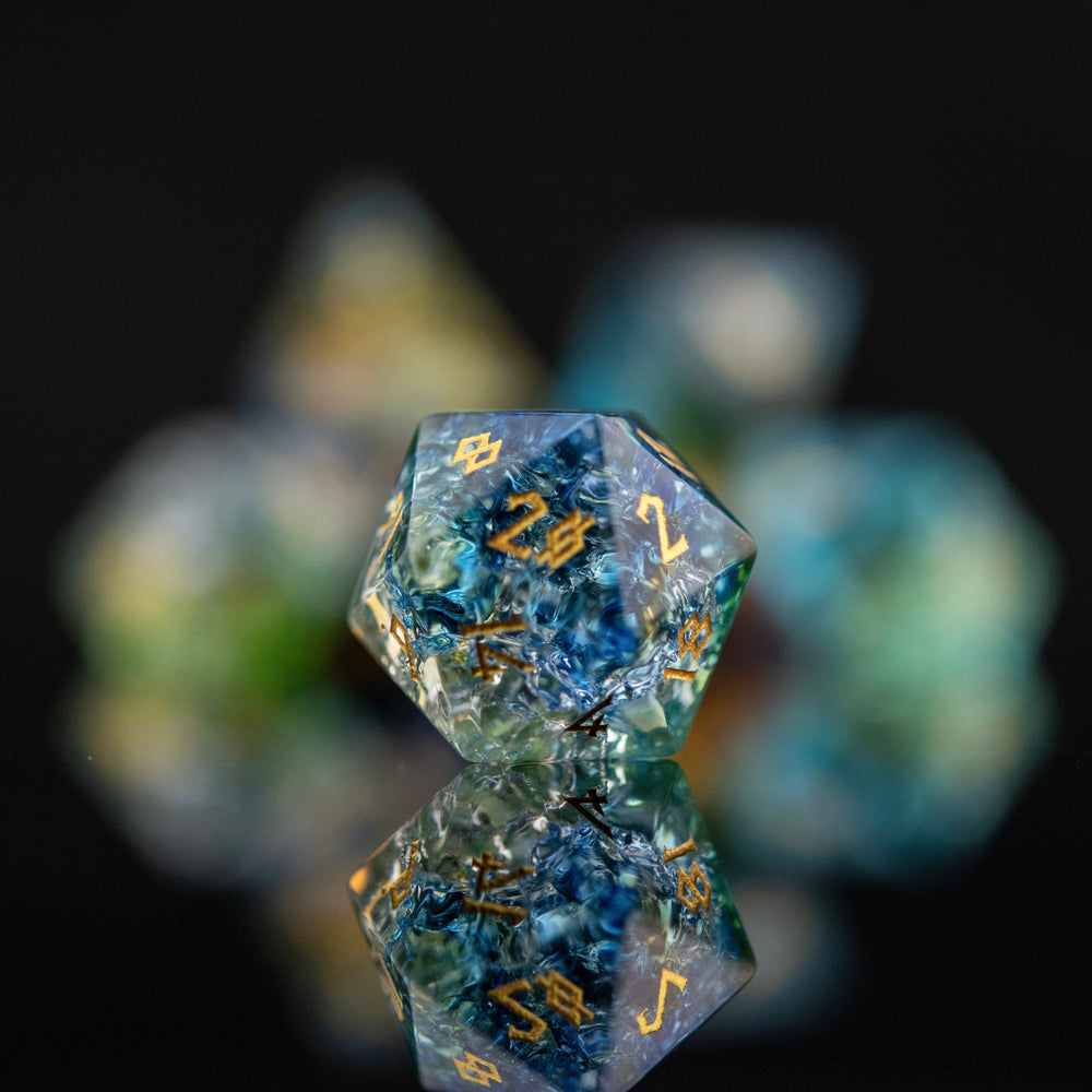 Pre-Order || Mother Nature Shattered Glass Dice Set