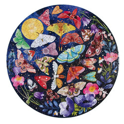 Moths 500 Piece Round Jigsaw Puzzle eeBoo (ONLINE ORDER ONLY)