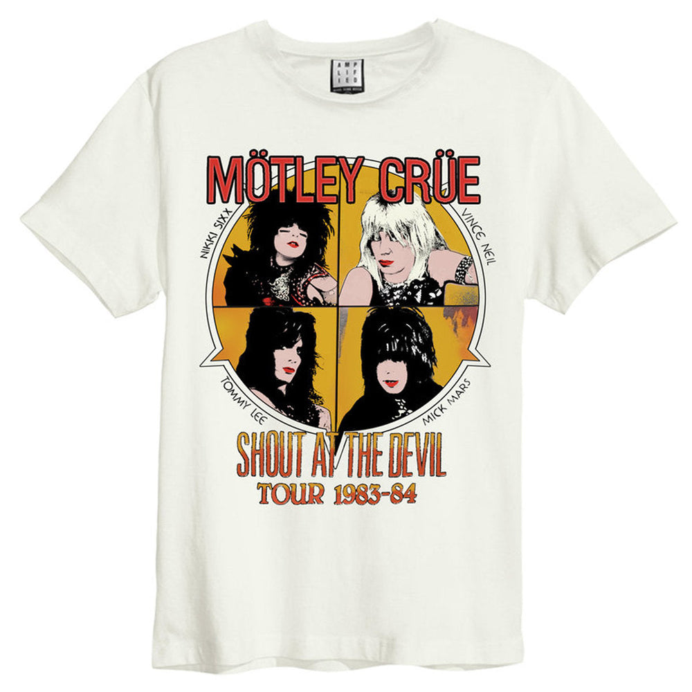 Shout At The Devil Vintage White T Shirt [T-Shirt] (ONLINE ORDER ONLY)