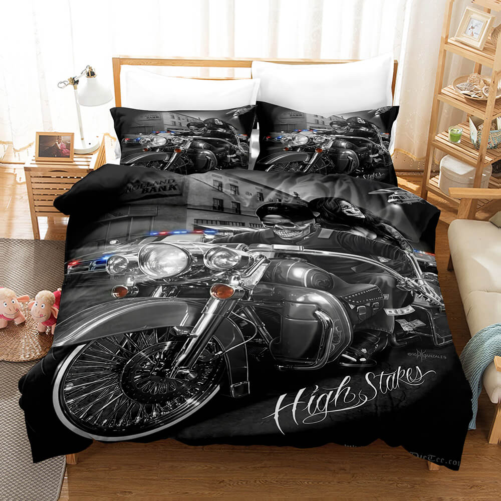 Motocross Dirt Bike Bedding Sets Quilt Covers Without Filler (Online Order Only)