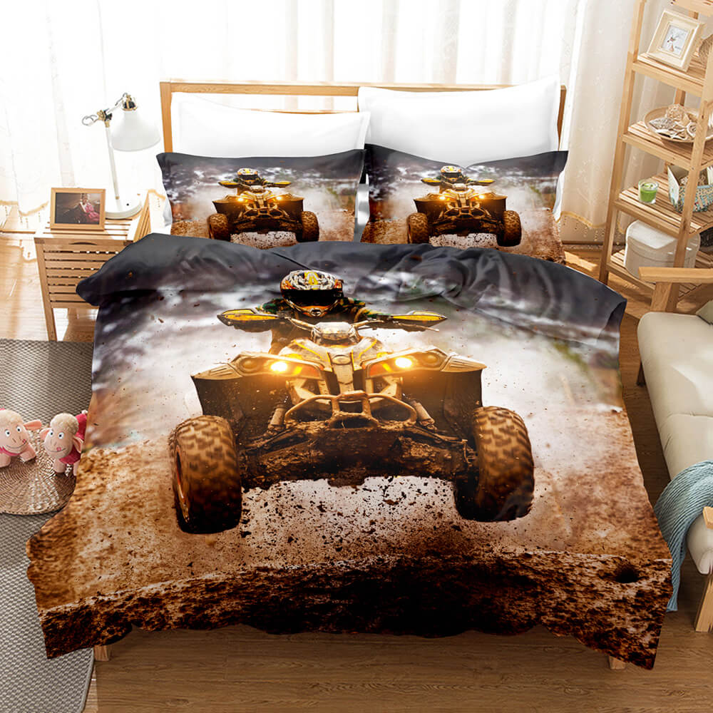 Motocross Dirt Bike Bedding Sets Quilt Covers Without Filler (Online Order Only)
