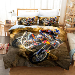 Motocross Dirt Bike Bedding Sets Quilt Covers Without Filler (Online Order Only)