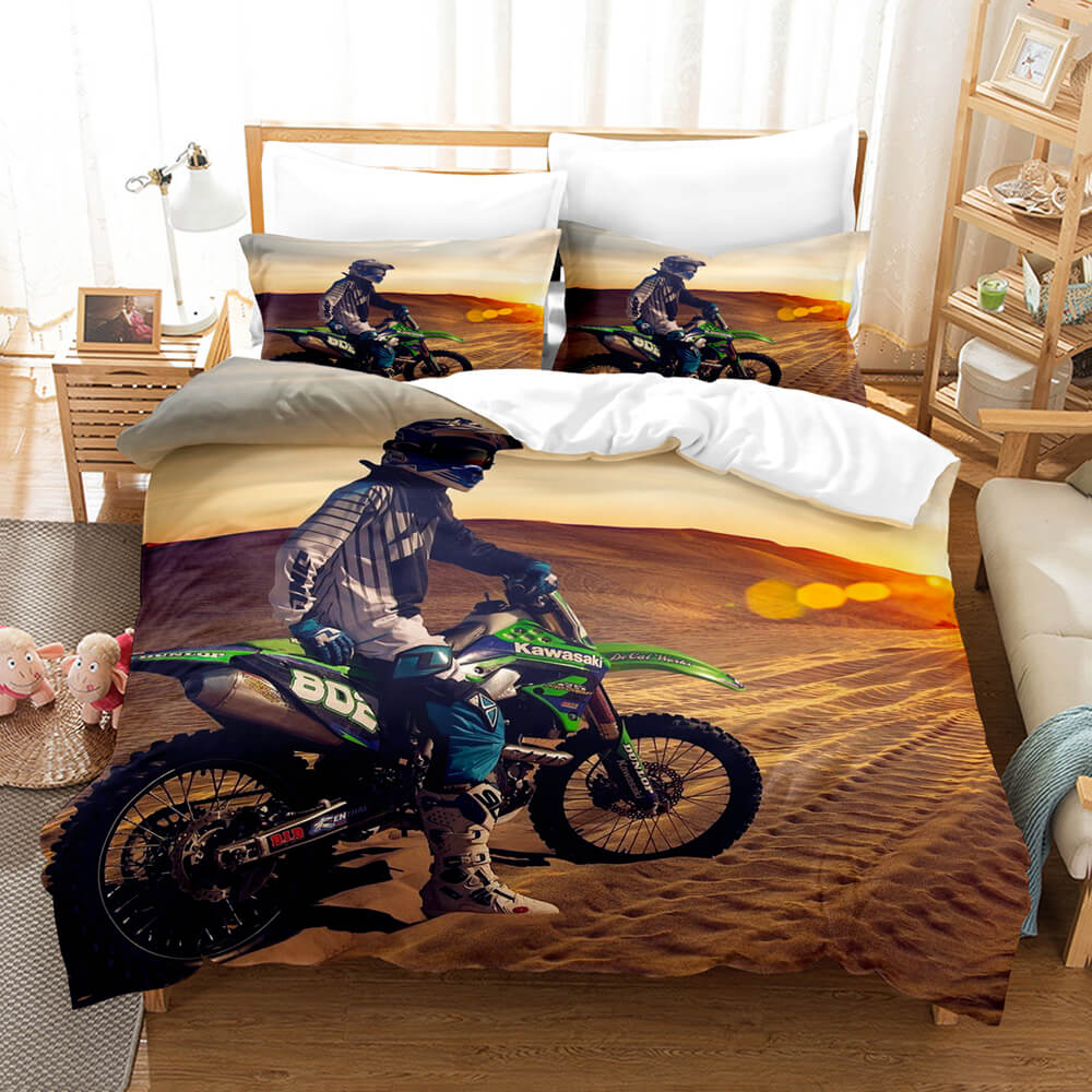 Motocross Dirt Bike Bedding Sets Quilt Covers Without Filler (Online Order Only)