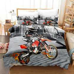 Motocross Dirt Bike Bedding Sets Quilt Covers Without Filler (Online Order Only)