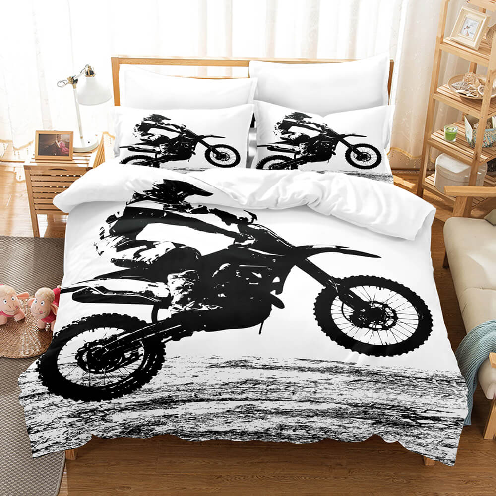 Motocross Dirt Bike Bedding Sets Quilt Covers Without Filler (Online Order Only)