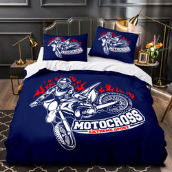 Motorcycles Pattern Bedding Set Quilt Cover Without Filler (Online Order Only)