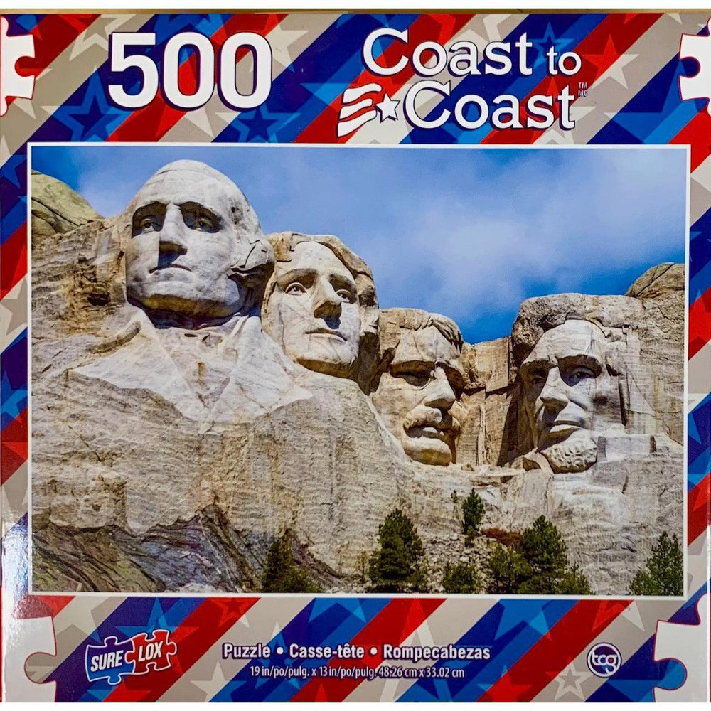 Mount Rushmore Coast to Coast 500 Piece Jigsaw Puzzle Sure Lox (ONLINE ORDER ONLY)