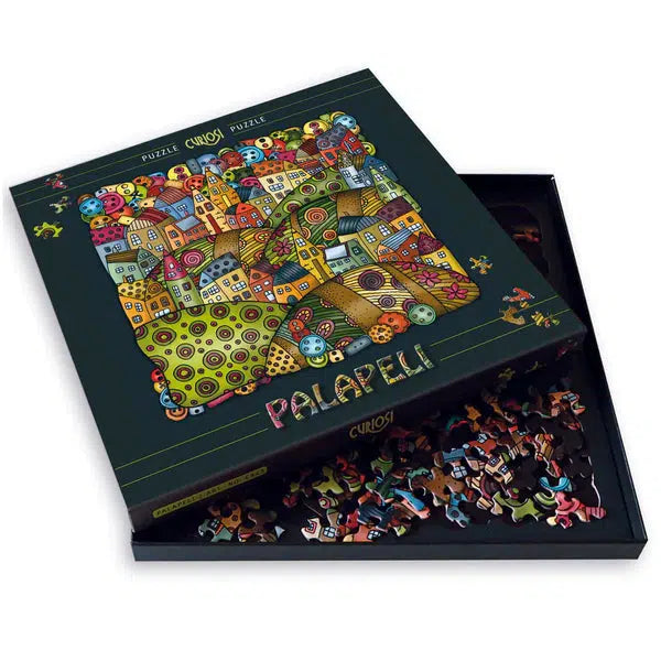 Mountain Village 210 Piece Jigsaw Puzzle with Display Frame Curiosi (ONLINE ORDER ONLY)