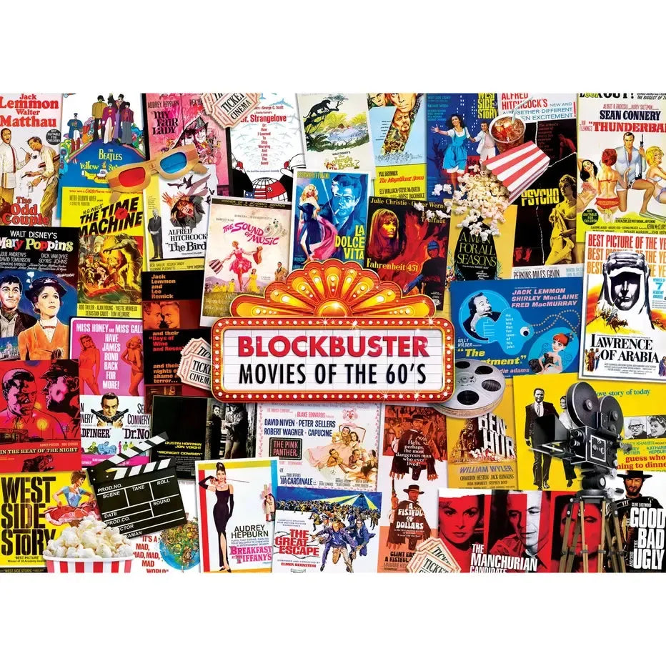 Movie Posters Flashbacks 1000 Piece Jigsaw Puzzle MasterPieces (ONLINE ORDER ONLY)